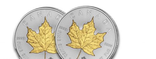 2017: $20 Gilded Silver Maple Leaf Coin