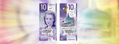 $10 Canadian Banknote Features Iconic Woman