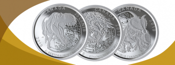 Mint Celebrates the Dinosaurs of Canada with 3 piece 25-cent Coin Set