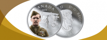 New Coin for Sale Featuring Canadian Fighter Ace Billy Bishop