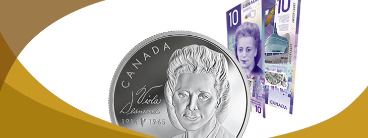 Pure Silver Coin Celebrating Canadian Human Rights Icon Viola Desmond