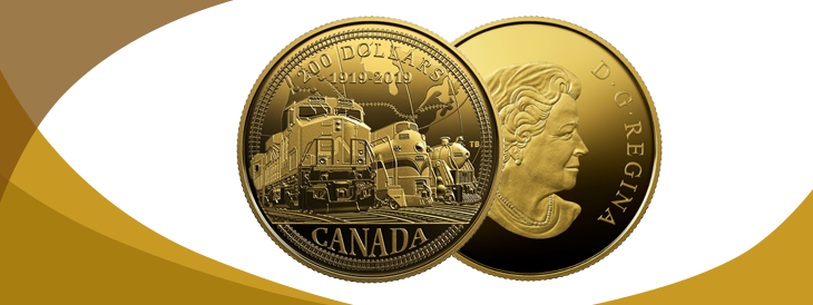 Royal Canadian Mint Gold Coin Honours 100 Years of CN Rail