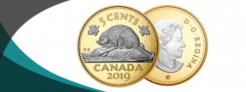 New Canadian Silver 5 Cent Big Coin Series