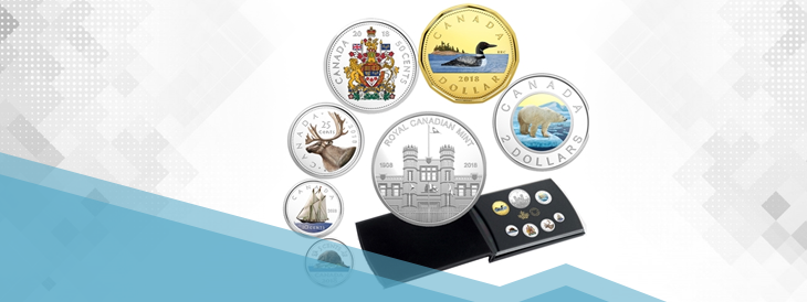 6 Coin Set with Medallion Recognizes Canada's Volunteer Service in 1945
