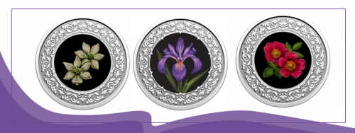 floral emblems of canada coin set