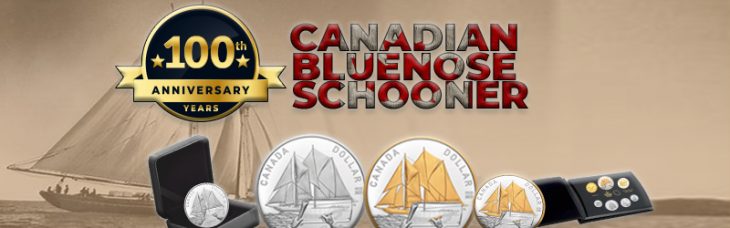 Proof Silver Dollar Celebrates 100th Anniversary of the Canadian Bluenose