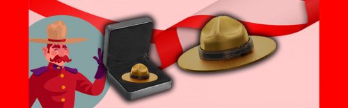 2021 Classic Mountie Hat Gold Plated Coin