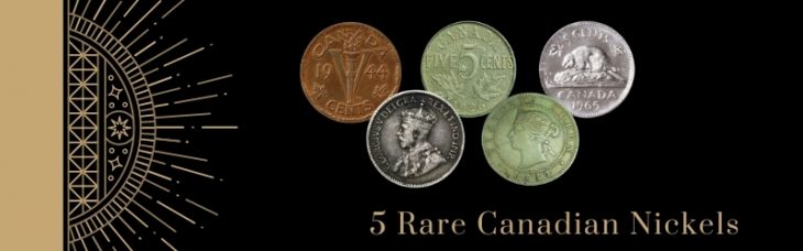 Five rare Canadian nickels