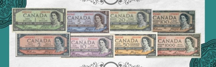 1954 Canadian Paper Money Landscape Series