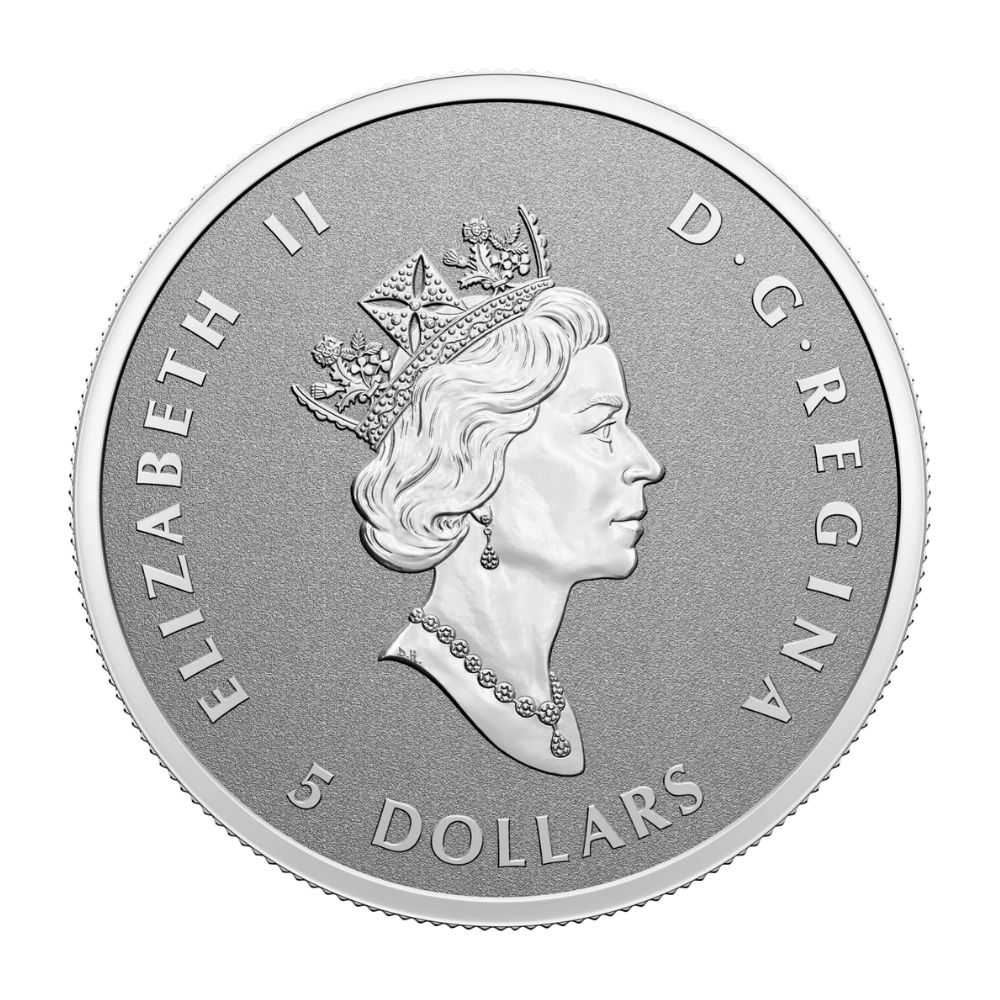 2022 Radiant Crown Silver Coin - Back - Buy & Sell Royal Canadian Mint Coins - Colonial Acres Coins 2022 Radiant Crown Silver Coin - Back