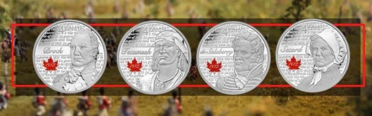 A Closer Look at the Heroes of 1812 Featured on These $4 Canadian Coins