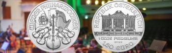 2022 Austria Euros Philharmonic Silver Coin!