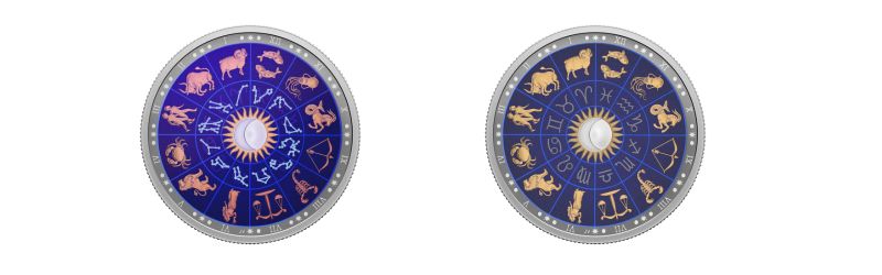 2022 Signs of Zodiac Glow in the Dark Coin
