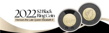 2022 $2 Black Ring Coin Honours the Late Queen Elizabeth II