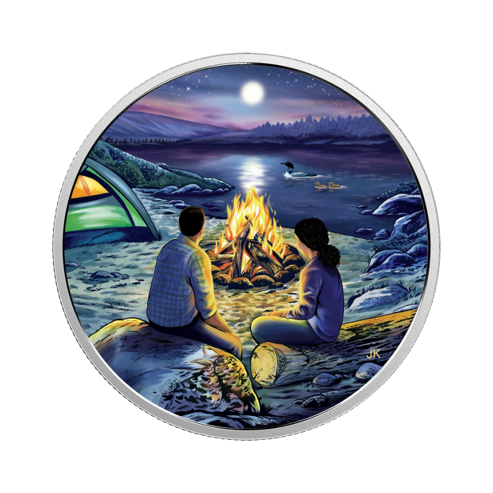 2017 15 Great Canadian Outdoors - Around The Campfire Fine Silver