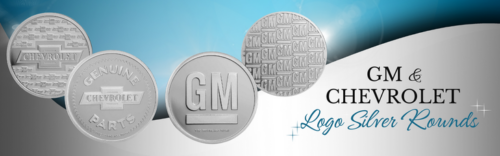 GM and Chevrolet Logo Silver Bullion Rounds