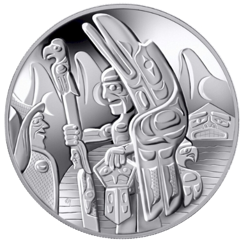 2005  Totem Pole Sterling Silver Coin