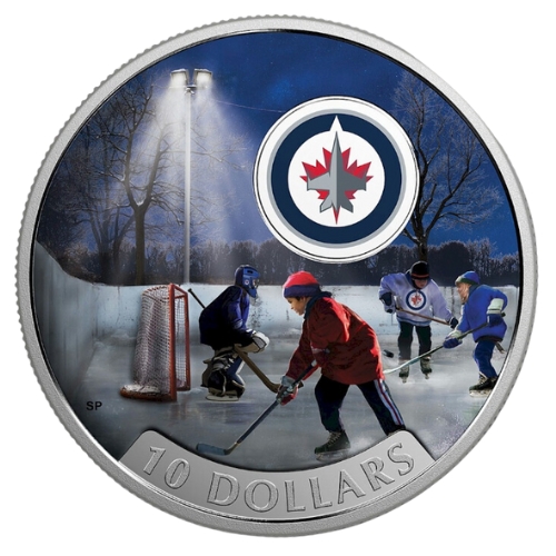 2017  Winnipeg Jets Passion to Play Fine Silver Coin