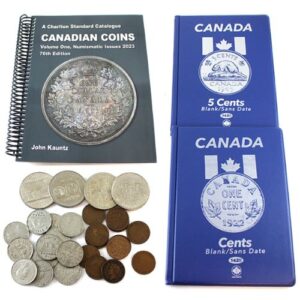 Starter Coin Kit with Charlton Coin Catalogue and 2 x Unisafe Blue Books