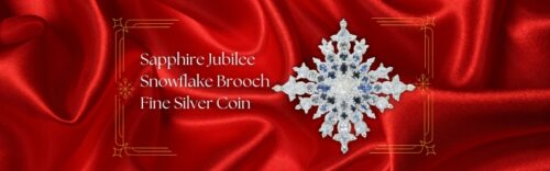 $20 Sapphire Jubilee Snowflake Brooch Coin