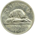 Water Line - Canadian Five-Cent Coin