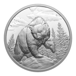 Grizzly Bear Ultra High Relief coin