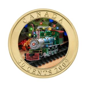 2009 50 Cent Holiday Toy Train Lenticular Coin