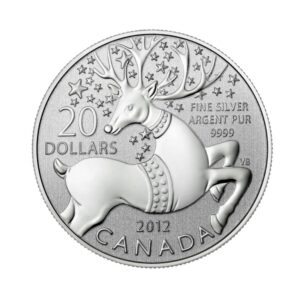 2012  for  6 Magical Reindeer Fine Silver Coin