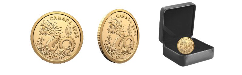 2025  Water Dragon Pure Gold Coin