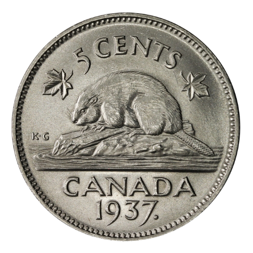 1937 Beaver 5 Cent