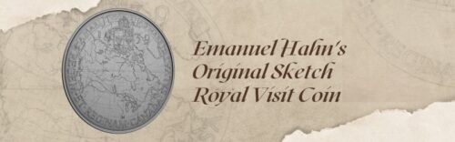 The 2025 $50 Emanuel Hahns Original Sketch Royal Visit Coin