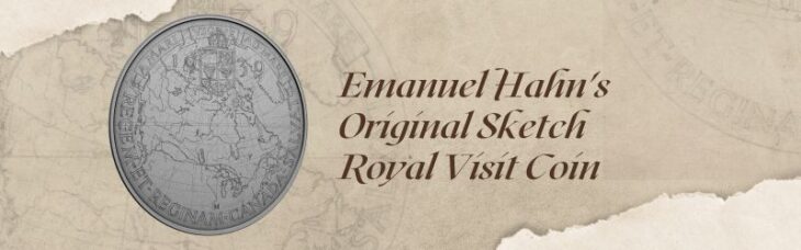 The 2025 $50 Emanuel Hahns Original Sketch Royal Visit Coin
