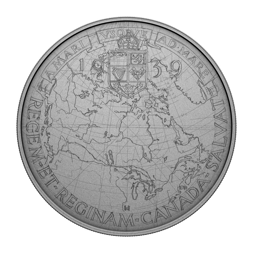 The 2025  Emanuel Hahns Original Sketch Royal Visit Coin - Front