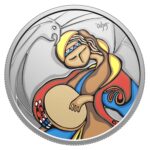  Folk Singer by Daphne Odjig Fine Silver Coin