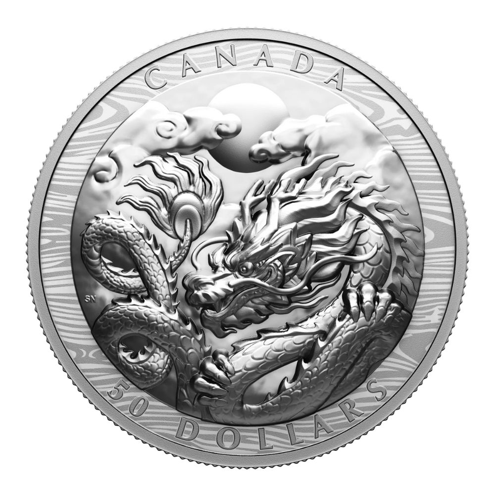 2024 Canada  Year of the Dragon EHR Fine Silver
