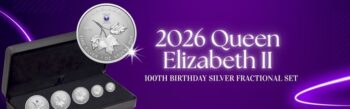 2026 Queen Elizabeth II 100th Birthday Silver Fractional Set