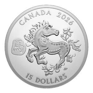 2026 Year of the Horse Fine Silver Coin - Front