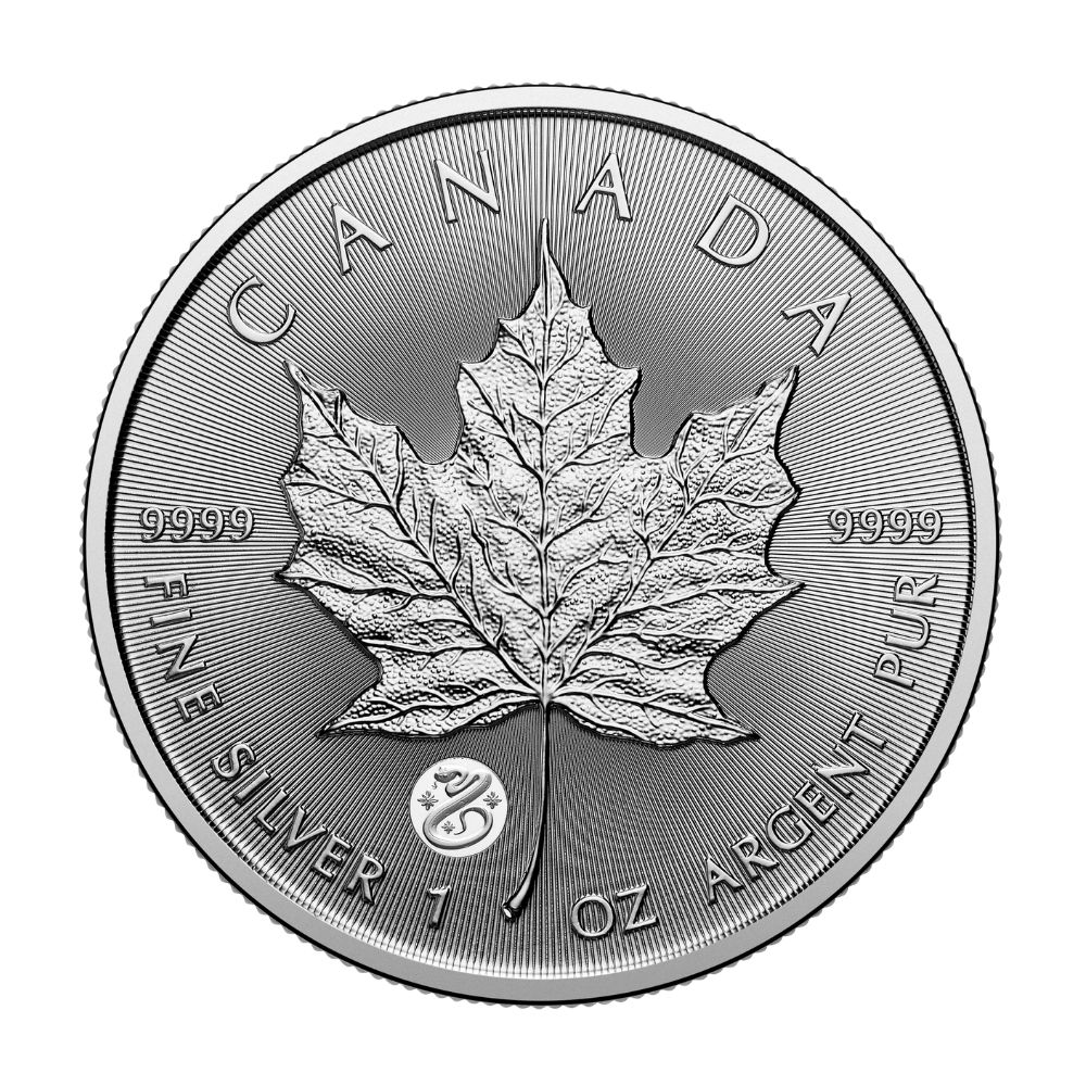 Treasured Silver Maple Leaf — Year of the Snake Privy (1 oz)