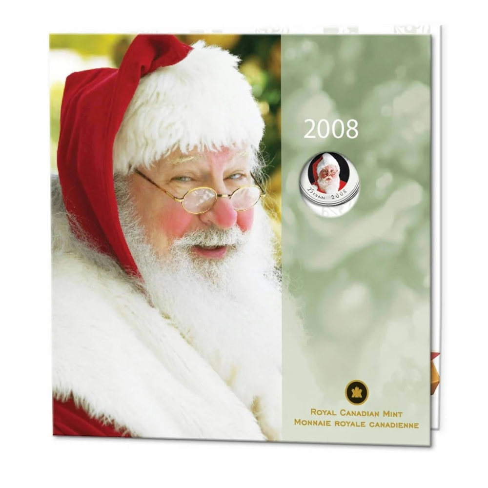 2008 Canada Holiday Commemorative Coin Set with Colourized 25 Cent