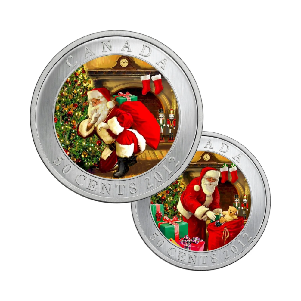 2012 Canada 50-cent Santas Magical Visit Lenticular Coin