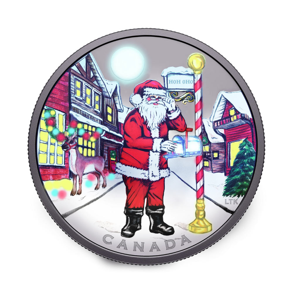 2025 Canada  Dear Santa Fine Silver Coin No Tax