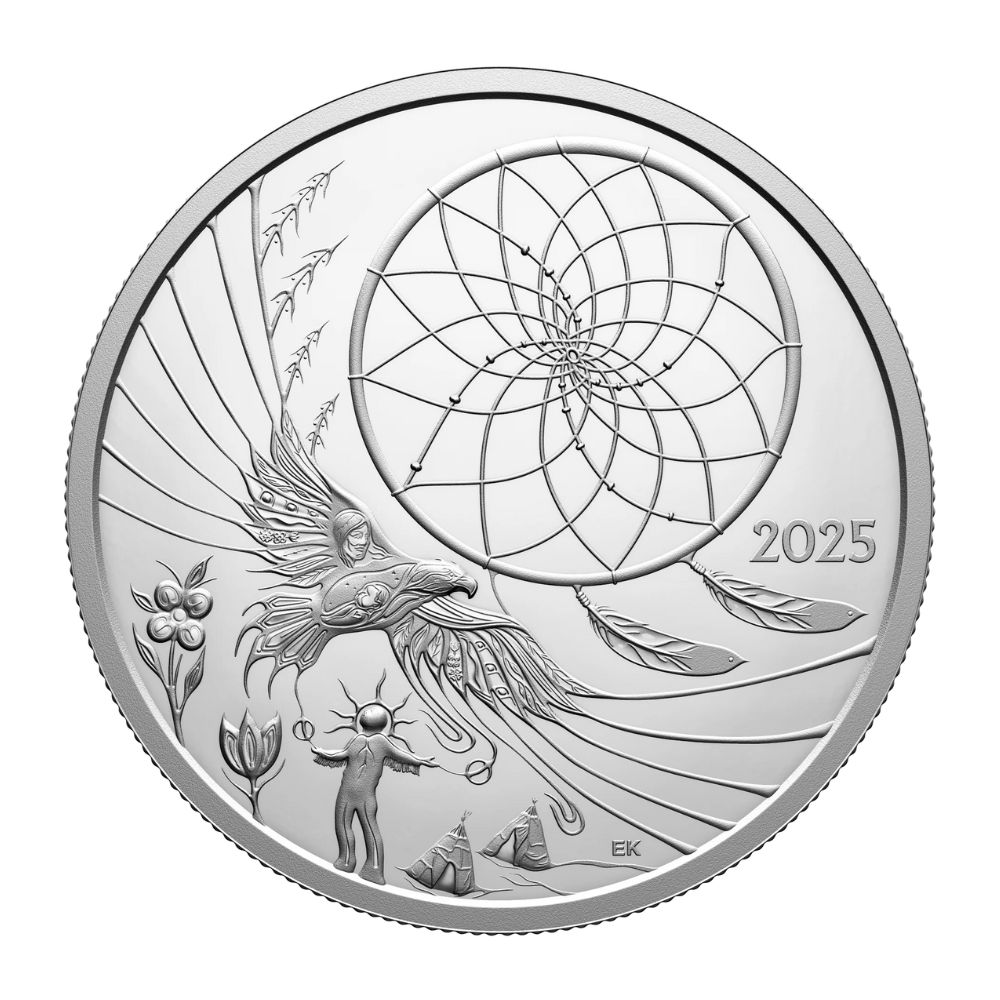 2025 Canada  Legend of the Dreamcatcher Fine Silver - Front
