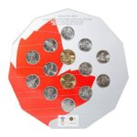 2007-2010 Olympic Vancouver 14-coin Hexagon Shaped Collector Board
